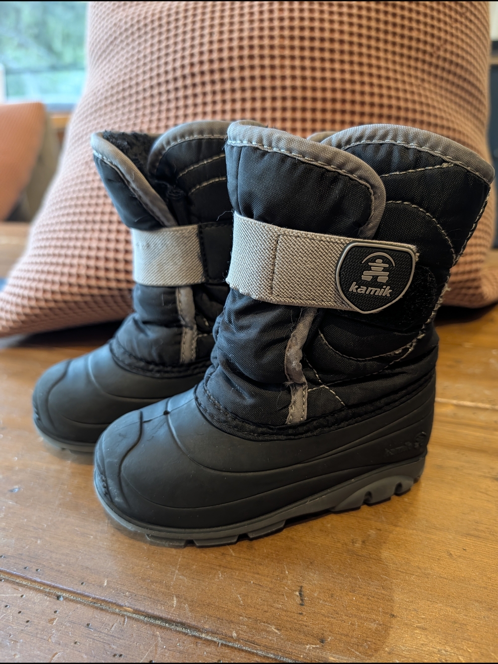 Kamik Kids Snobug Black Winter Snow Boots